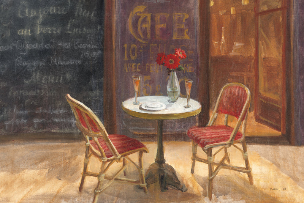 Reproduction of Cafe a Deux by Danhui Nai - Wall Decor Art