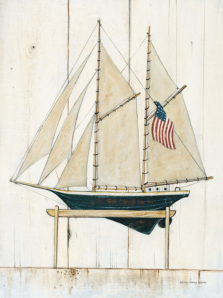 Reproduction of Schooner II by David Carter Brown - Wall Decor Art