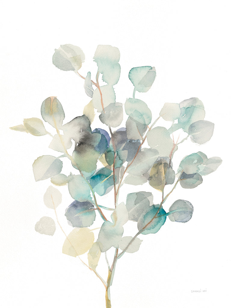 Reproduction of Eucalyptus III White by Danhui Nai - Wall Decor Art