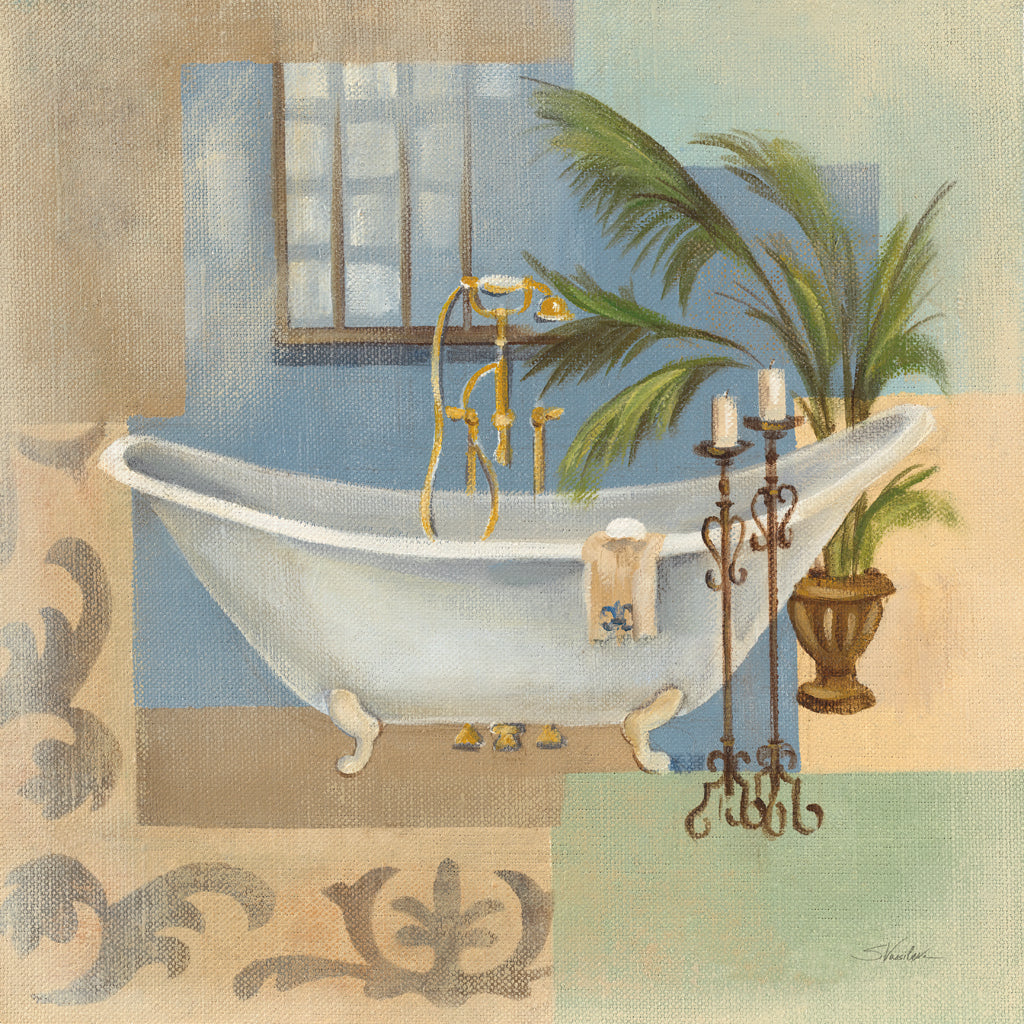 Reproduction of Coastal Bathtub II by Silvia Vassileva - Wall Decor Art