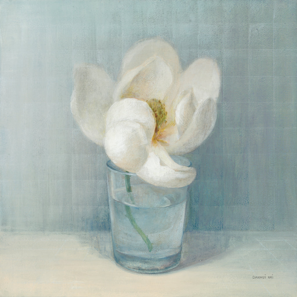 Reproduction of Single White Magnolia by Danhui Nai - Wall Decor Art