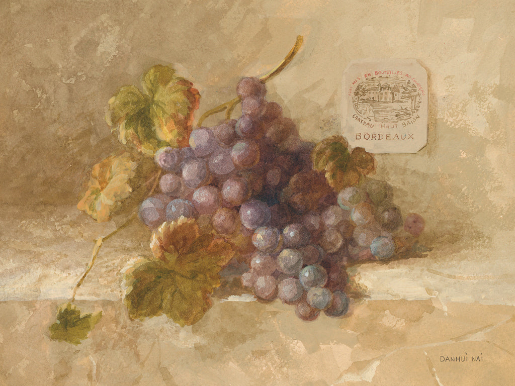 Reproduction of Bordeaux Grapes by Danhui Nai - Wall Decor Art