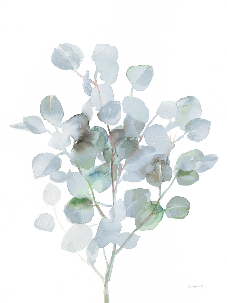 Reproduction of Shades of Navy Eucalyptus III by Danhui Nai - Wall Decor Art