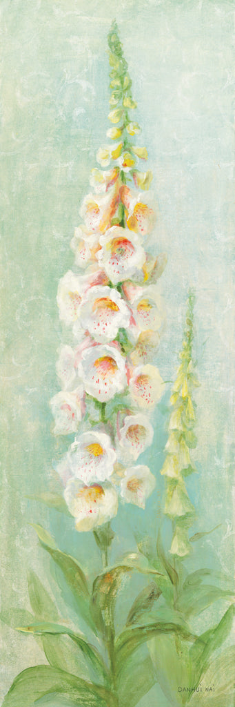 Reproduction of Pink Foxgloves by Danhui Nai - Wall Decor Art