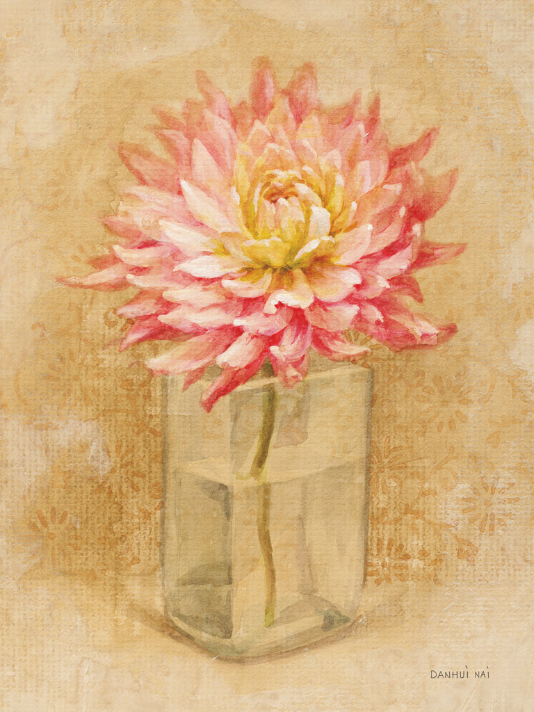 Reproduction of Dahlia Blossom in Glass by Danhui Nai - Wall Decor Art