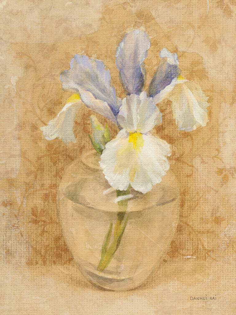 Reproduction of Iris Blossom in Glass by Danhui Nai - Wall Decor Art