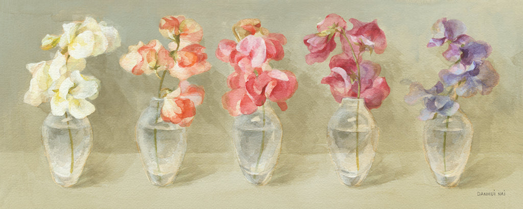 Reproduction of Sweet Pea Palette by Danhui Nai - Wall Decor Art