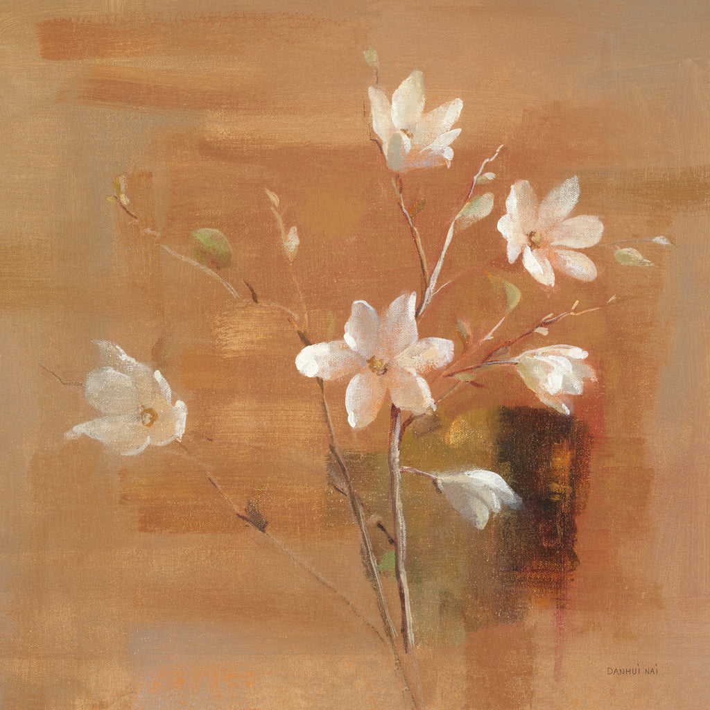 Reproduction of White Magnolia by Danhui Nai - Wall Decor Art