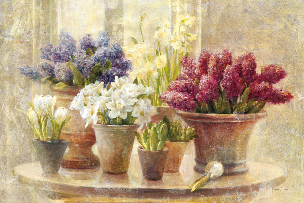 Reproduction of Spring Bulb Still Life by Danhui Nai - Wall Decor Art