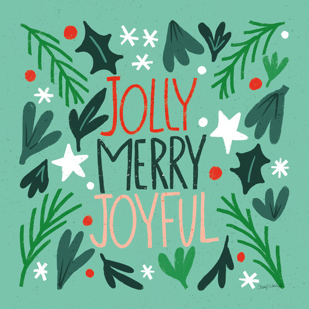 Reproduction of Joyful Holiday I by Cheryl Warrick - Wall Decor Art