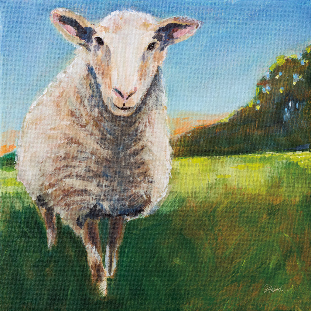 Reproduction of Head of the Flock by Sue Schlabach - Wall Decor Art