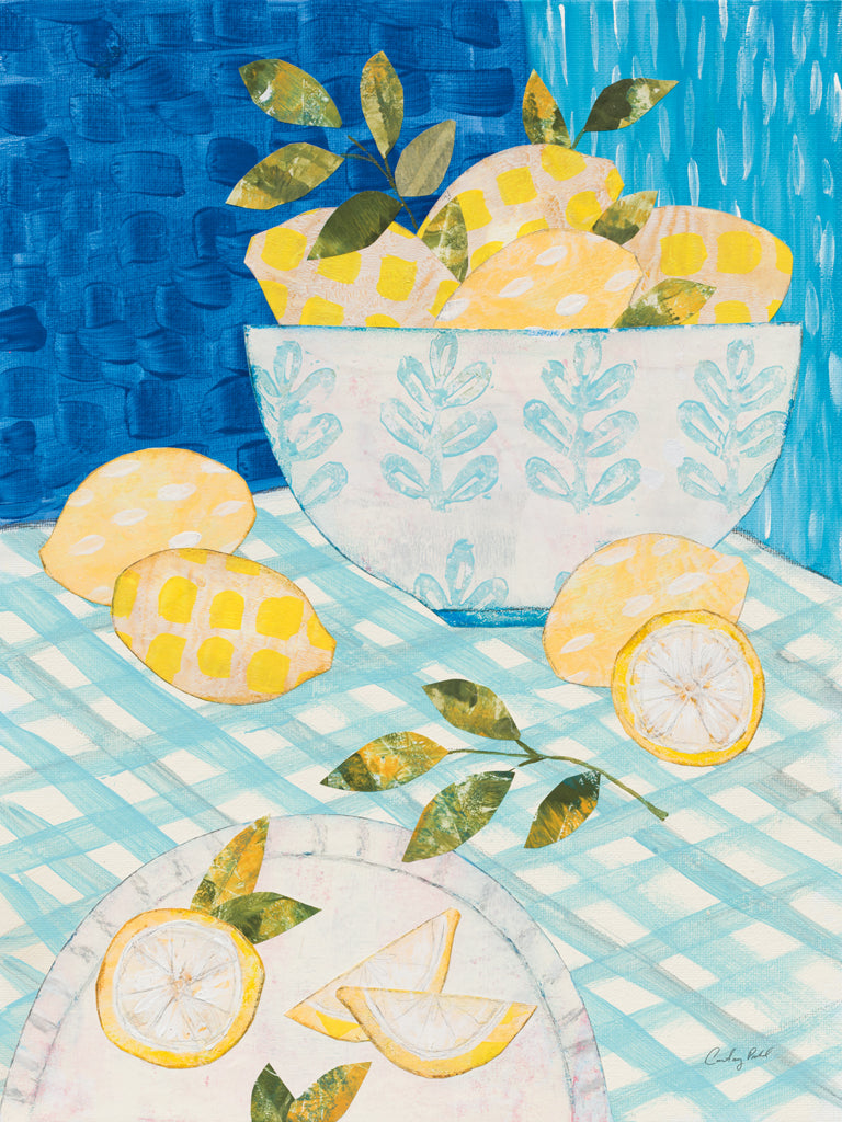 Reproduction of Tablescape Lemons by Courtney Prahl - Wall Decor Art