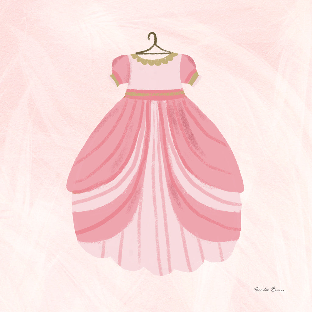 Reproduction of Pretty Princess Dress by Farida Zaman - Wall Decor Art