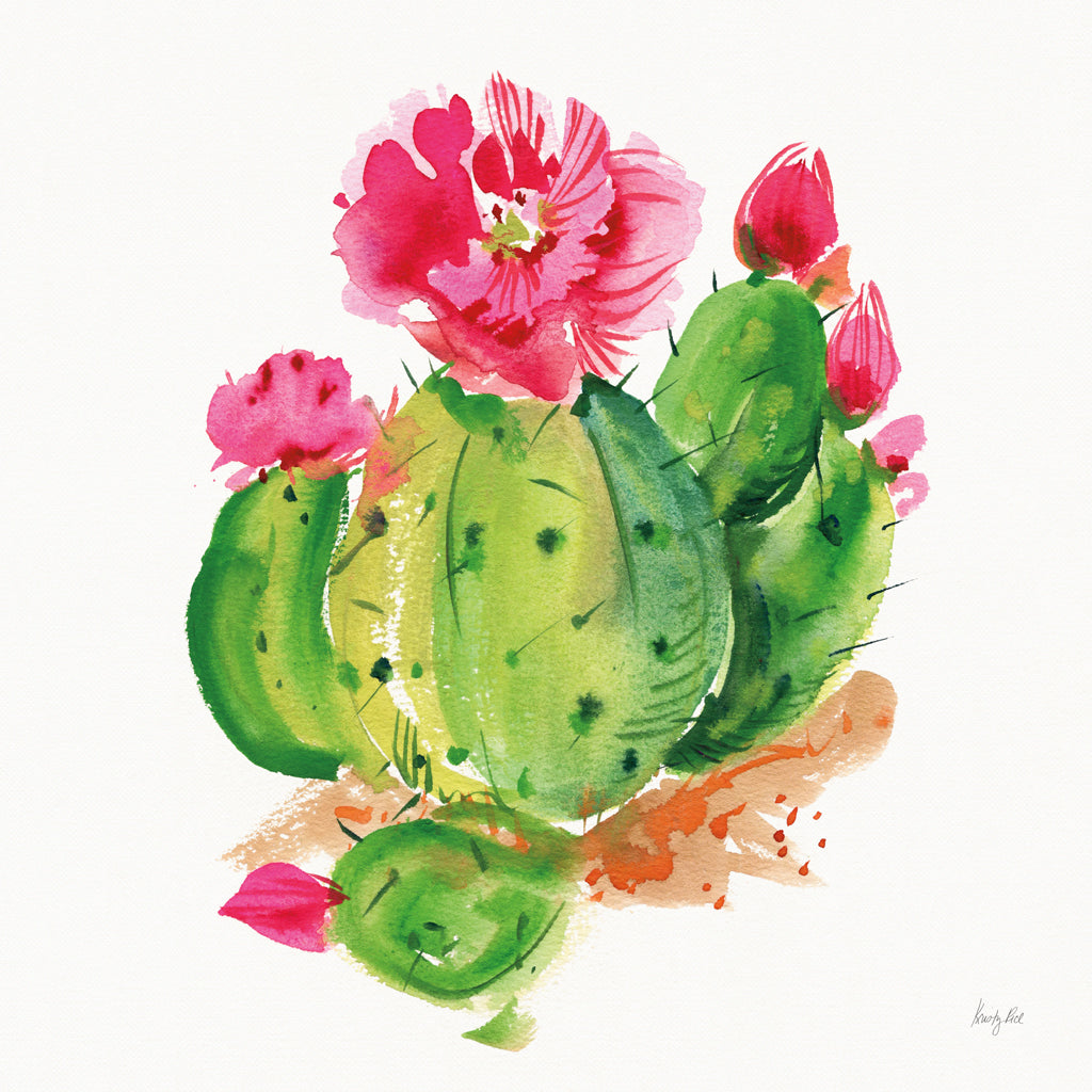 Reproduction of Desert Echinopsis by Kristy Rice - Wall Decor Art