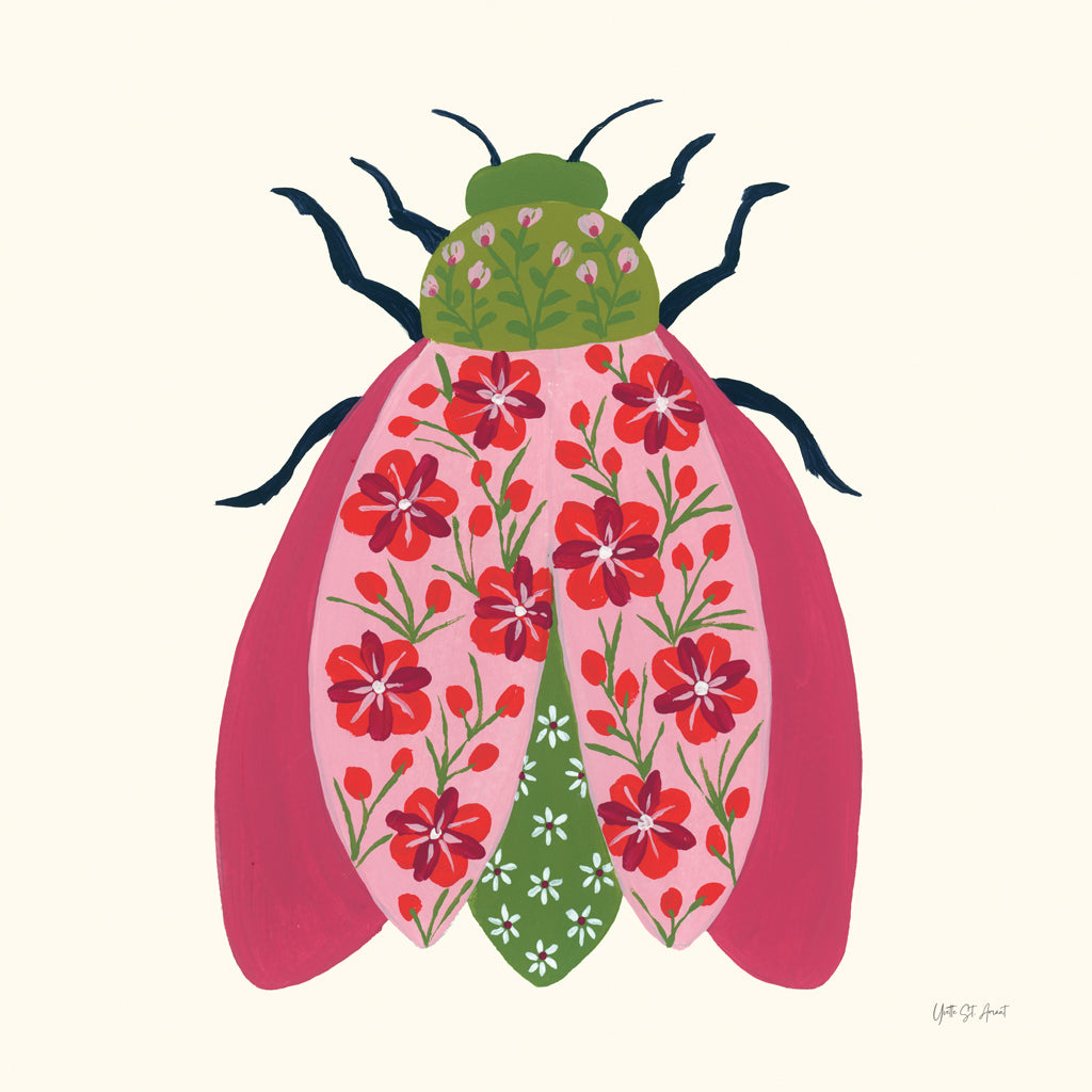 Reproduction of Blooming Beetle II by Yvette St. Amant - Wall Decor Art