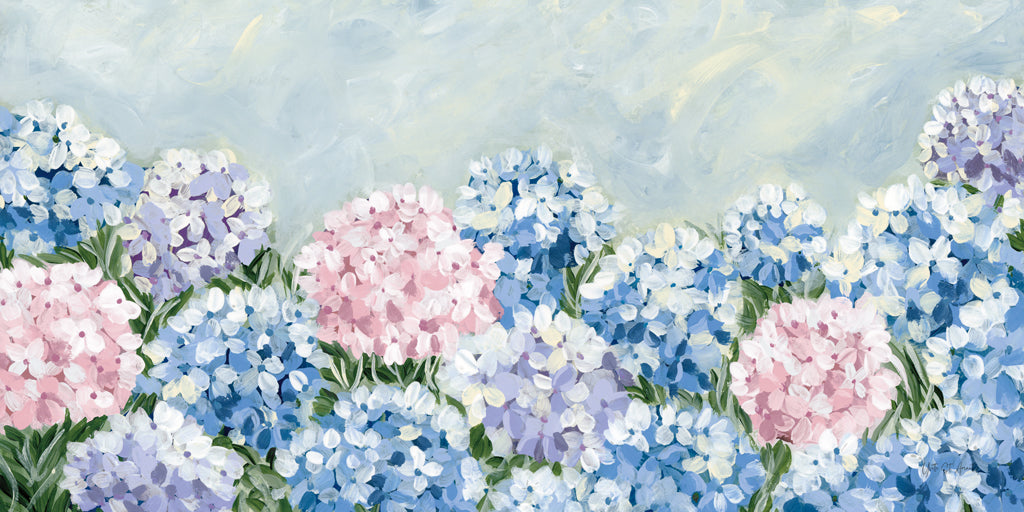 Reproduction of Hydrangea Meadow I Pink by Yvette St. Amant - Wall Decor Art