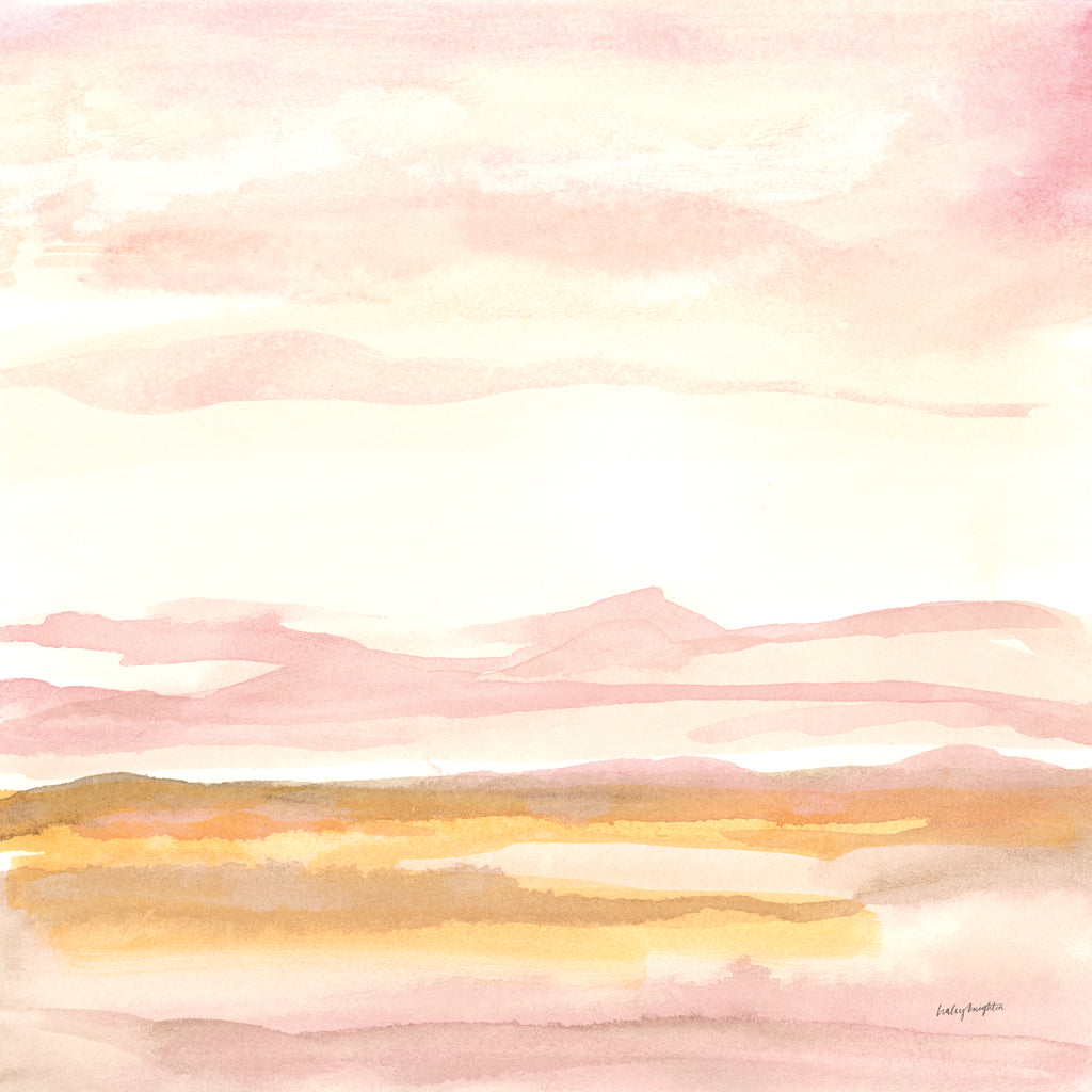 Reproduction of Pink Horizon II by Haley Knighten - Wall Decor Art