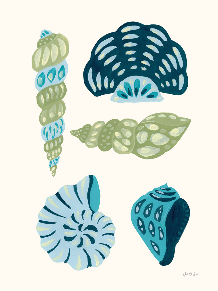 Reproduction of My Tropical Shell Collection II by Yvette St. Amant - Wall Decor Art