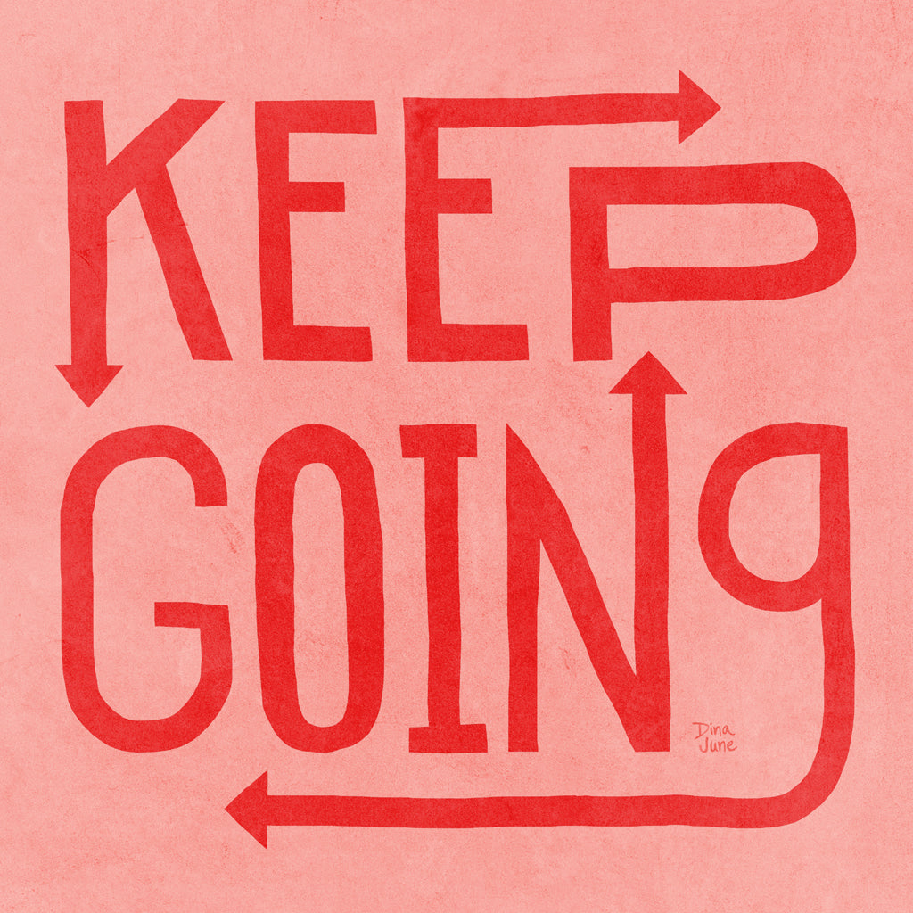 Reproduction of Keep Going I by Dina June - Wall Decor Art