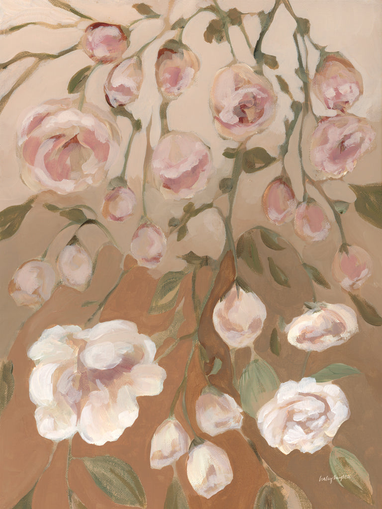 Reproduction of Falling Roses by Haley Knighten - Wall Decor Art