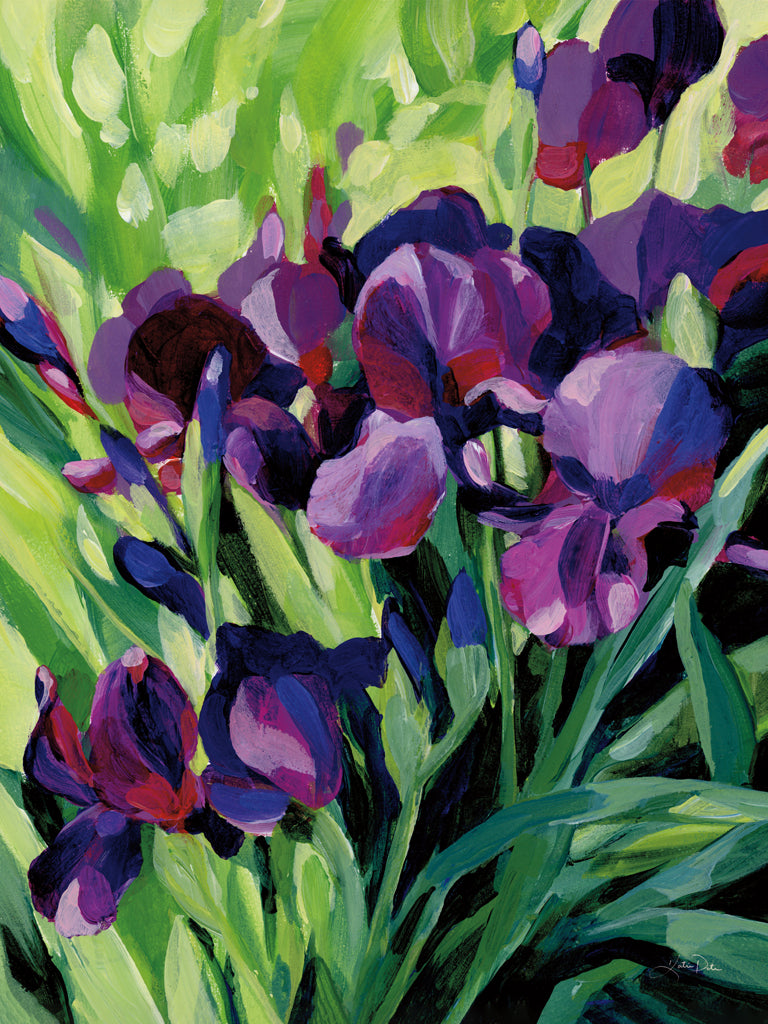 Reproduction of Purple Iris by Katrina Pete - Wall Decor Art