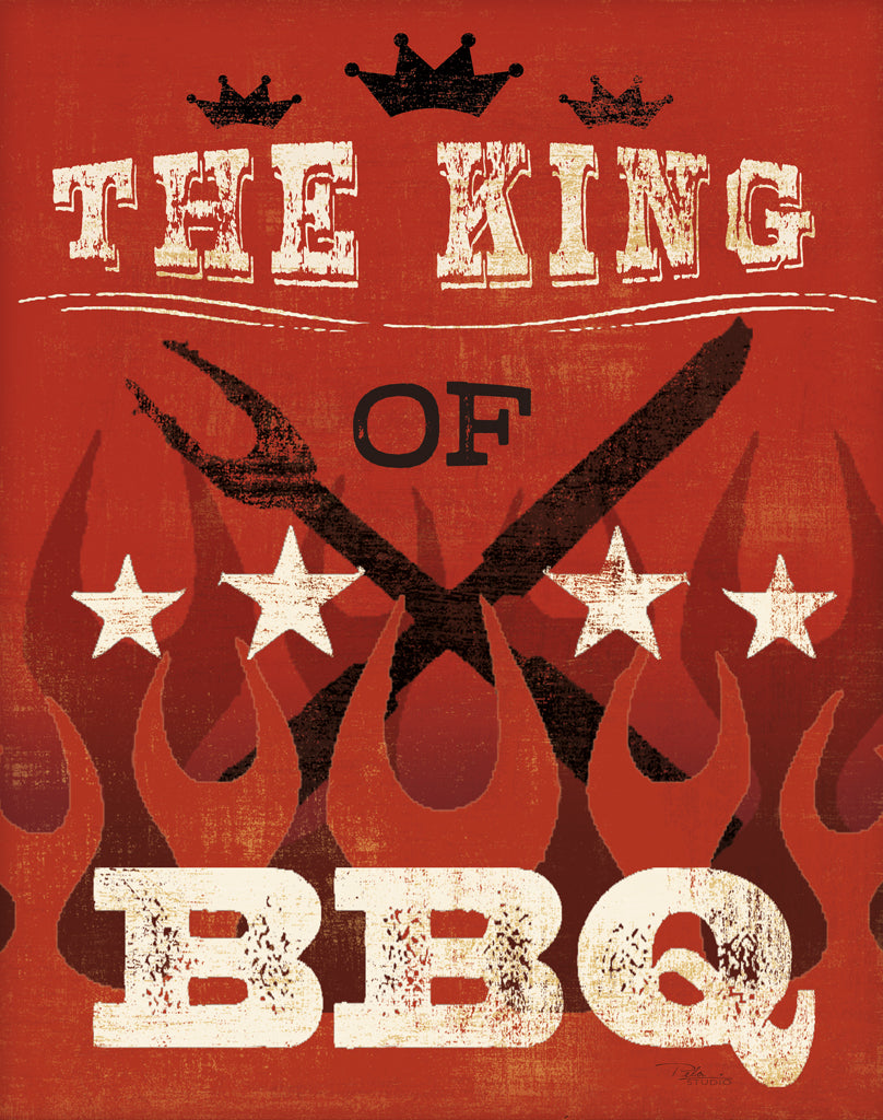 Reproduction of The King of BBQ by Pela Studio - Wall Decor Art