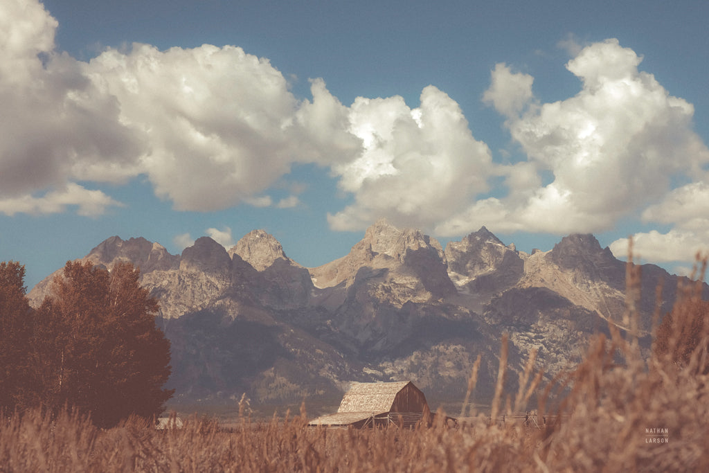 Reproduction of Wyoming Mountain Lazy Days by Nathan Larson - Wall Decor Art