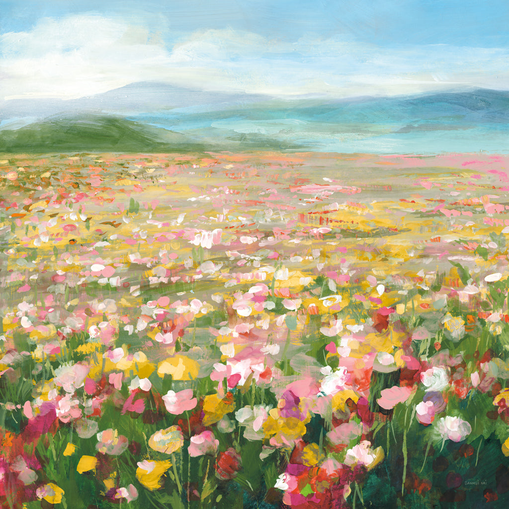 Reproduction of Headland Wildflowers v2 by Danhui Nai - Wall Decor Art