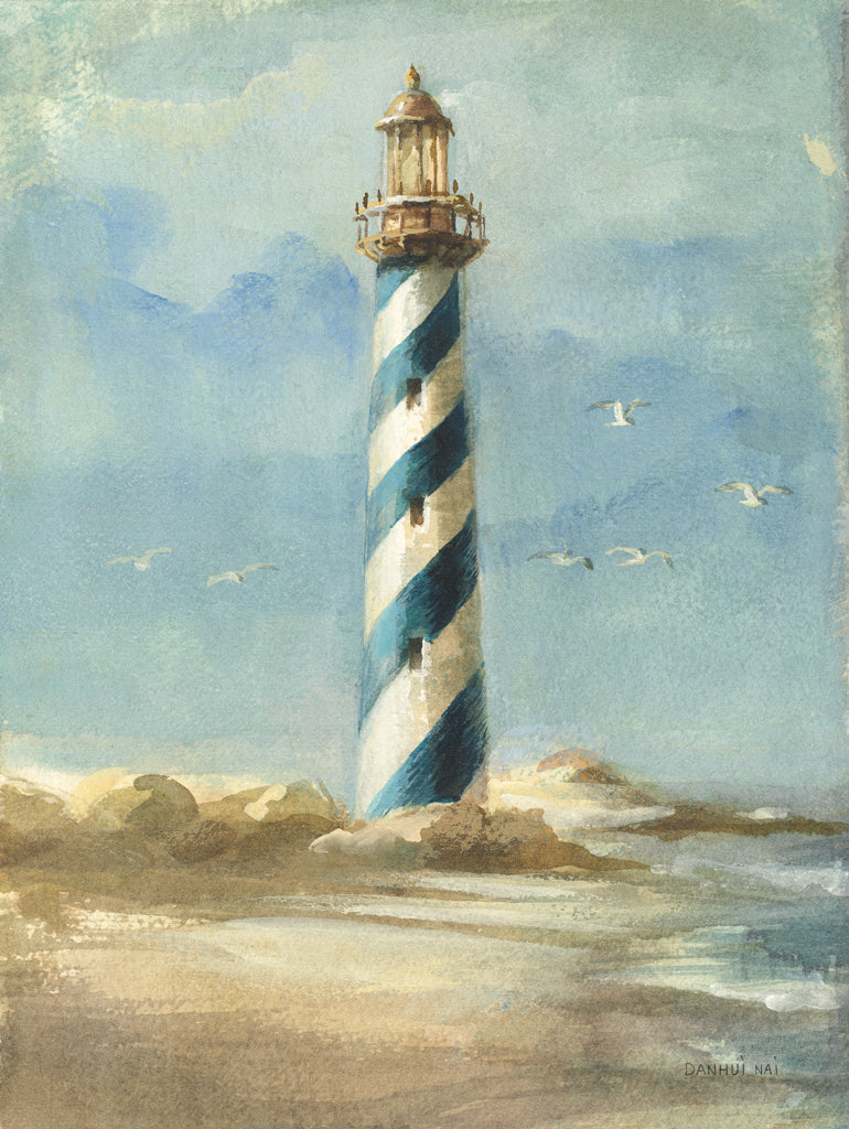 Reproduction of Lighthouse I by Danhui Nai - Wall Decor Art