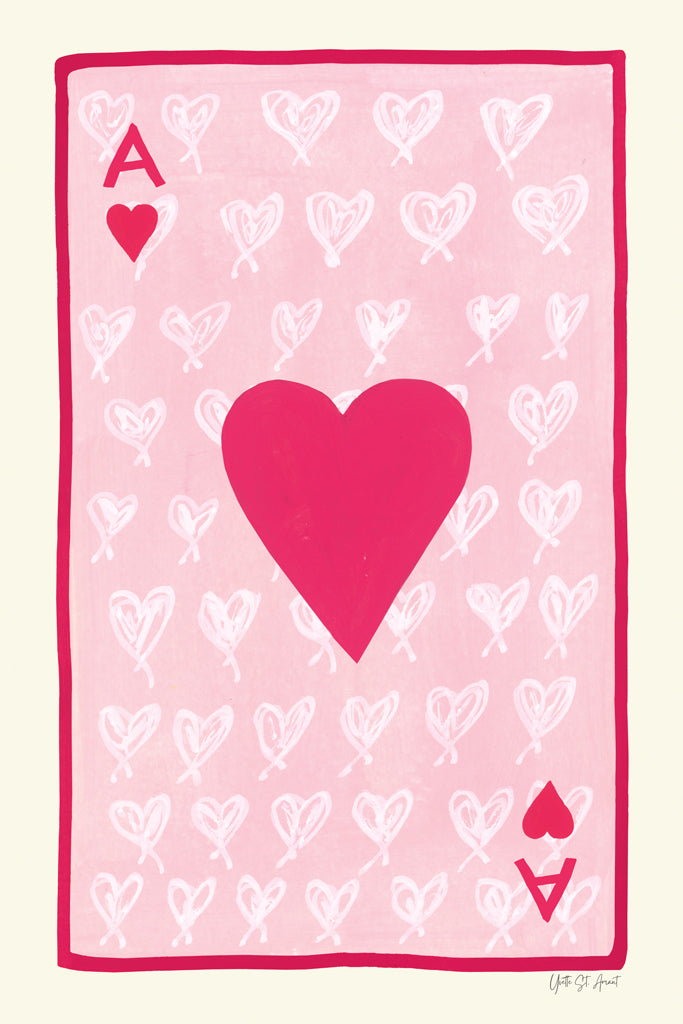 Reproduction of Ace of Hearts by Yvette St. Amant - Wall Decor Art