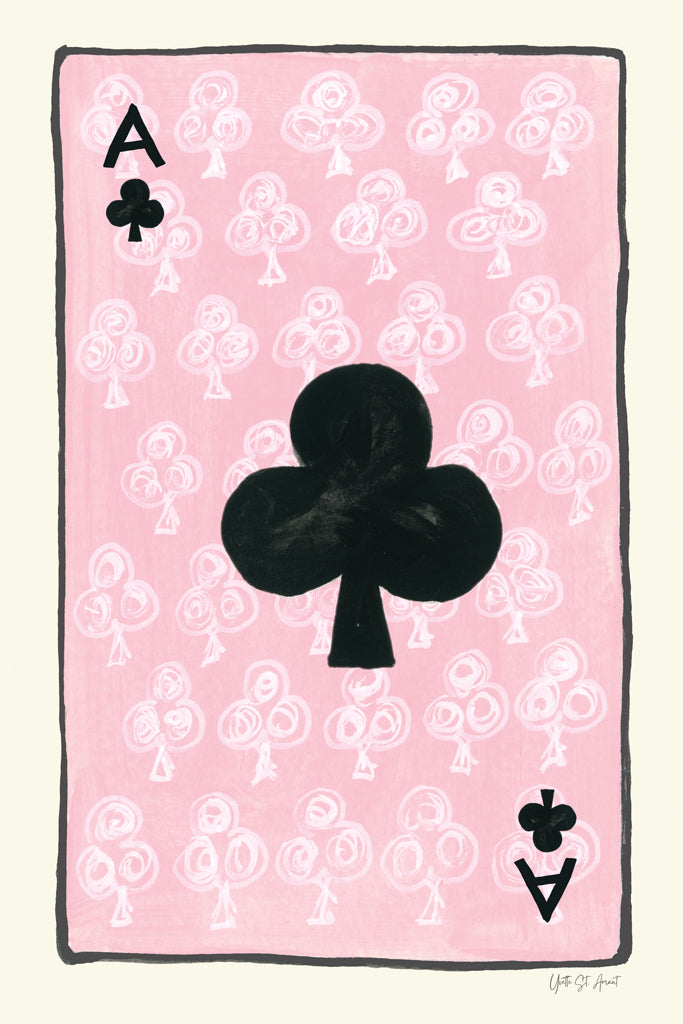 Reproduction of Ace of Clubs by Yvette St. Amant - Wall Decor Art