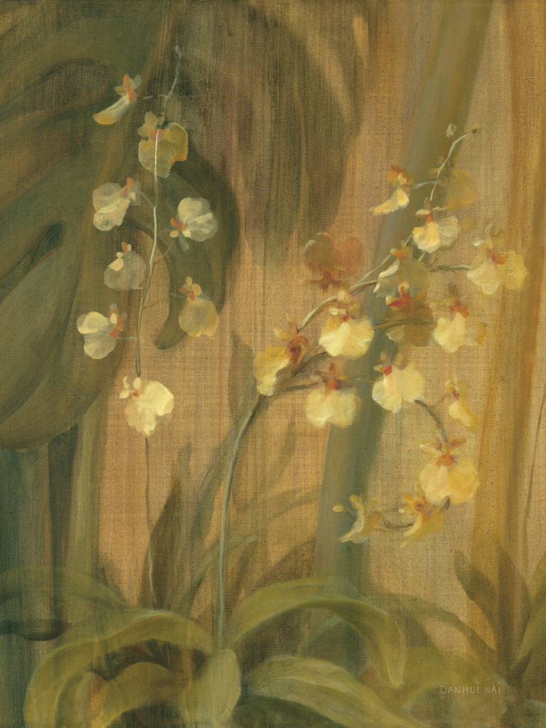 Reproduction of Yellow Orchid I by Danhui Nai - Wall Decor Art