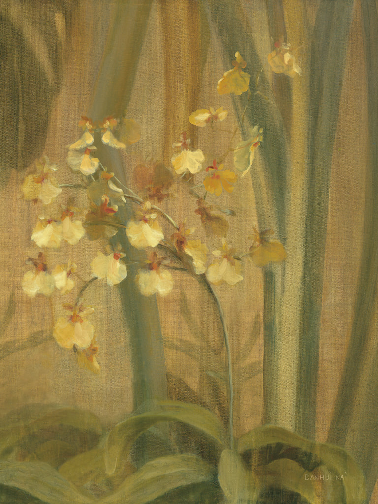 Reproduction of Yellow Orchids II by Danhui Nai - Wall Decor Art