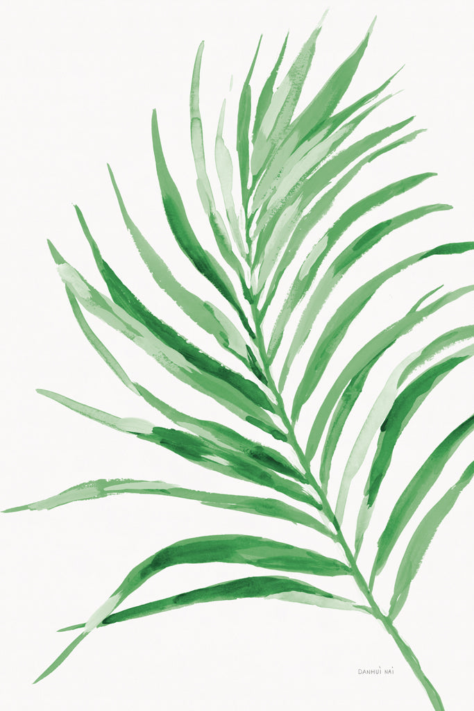 Reproduction of Colorful Tropical Leaf Green II by Danhui Nai - Wall Decor Art