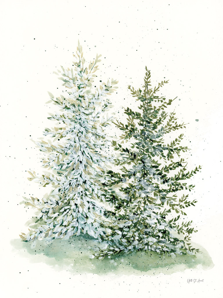 Reproduction of Winter Pine by Yvette St. Amant - Wall Decor Art