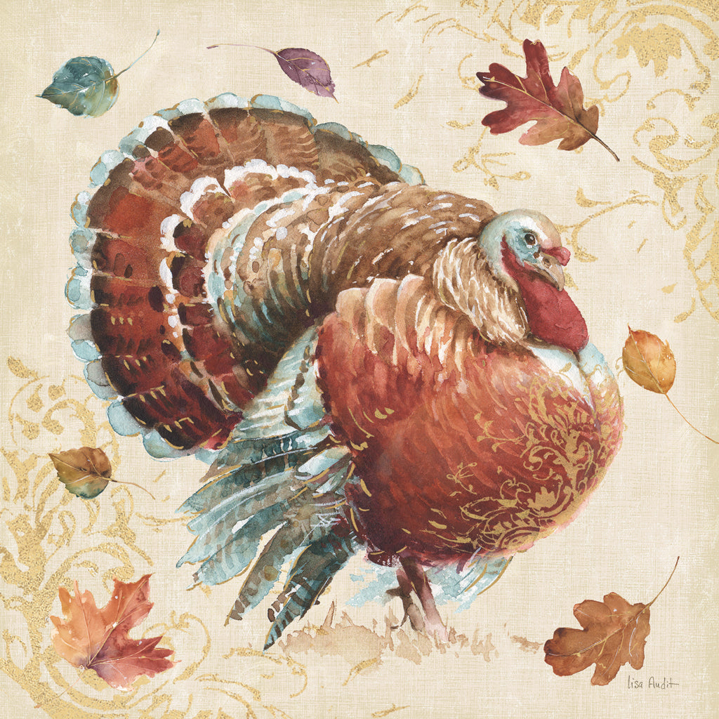 Reproduction of Harvest Moment Turkey by Lisa Audit - Wall Decor Art