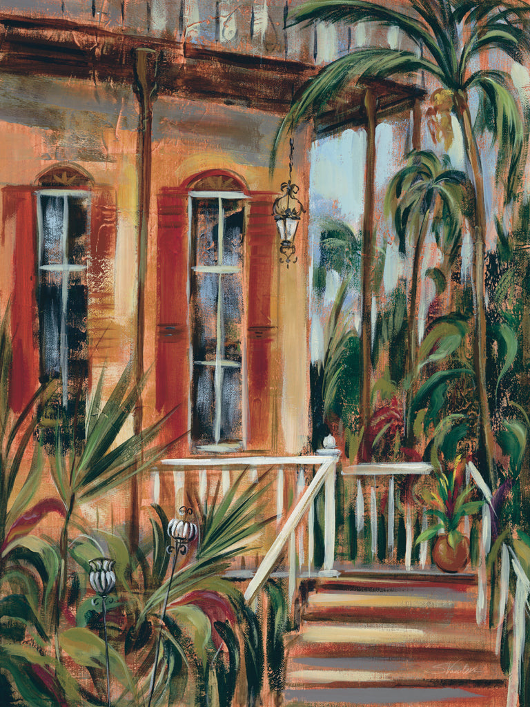 Reproduction of Caribbean Courtyard II by Silvia Vassileva - Wall Decor Art