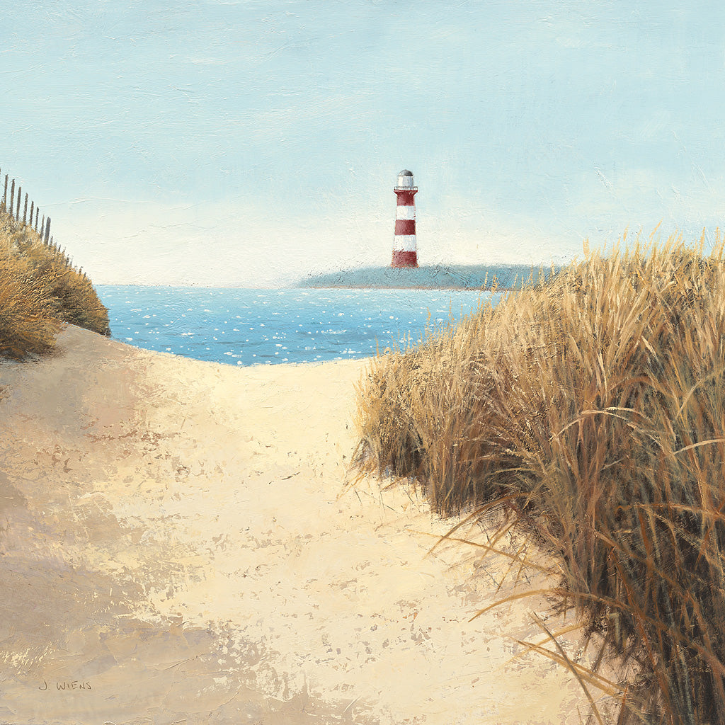 Reproduction of Beach Path Square by James Wiens - Wall Decor Art