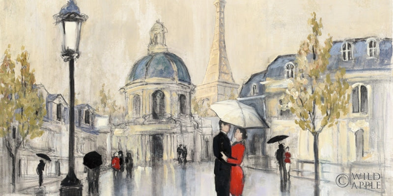 Reproduction of Spring Rain Paris Eiffel Crop by Julia Purinton - Wall Decor Art