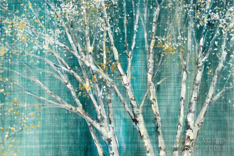 Reproduction of Blue Birch Horizontal by Julia Purinton - Wall Decor Art