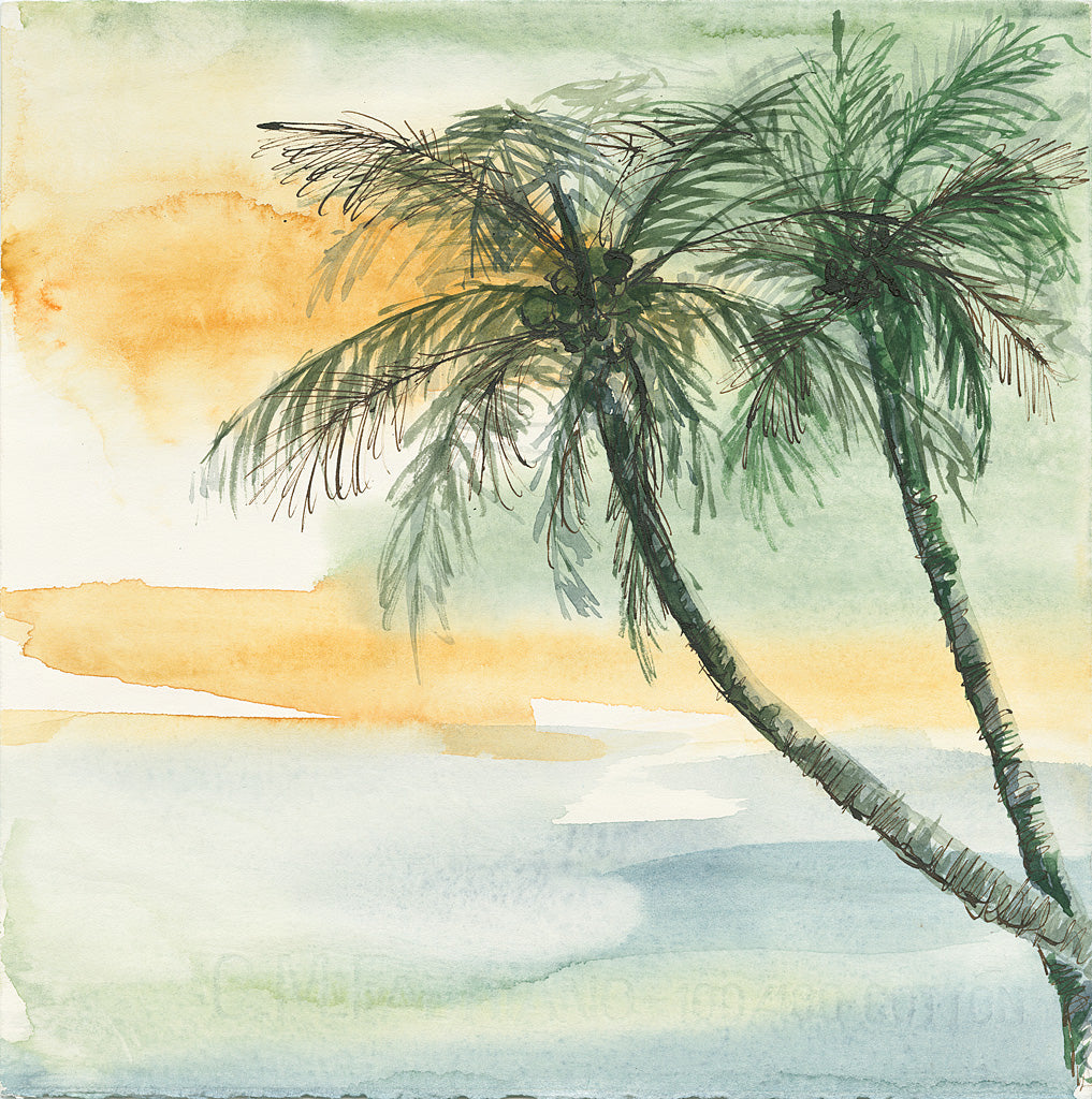 Reproduction of Island Sunset II by Chris Paschke - Wall Decor Art