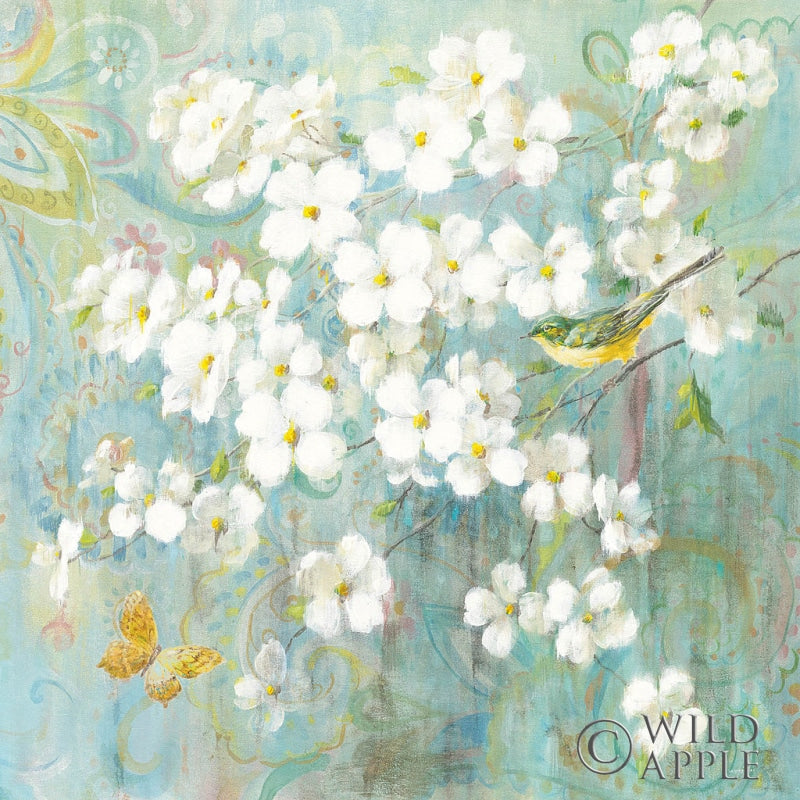 Reproduction of Spring Dream I Butterfly and Bird by Danhui Nai - Wall Decor Art