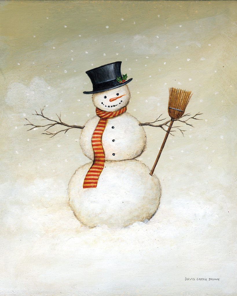 Reproduction of Deck The Halls Snowman by David Carter Brown - Wall Decor Art