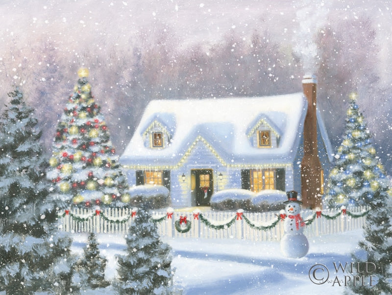 Reproduction of Home for Christmas by James Wiens - Wall Decor Art