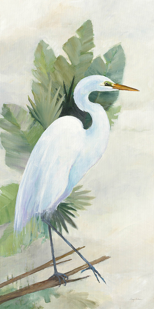 Reproduction of Standing Egret I Crop by Avery Tillmon - Wall Decor Art