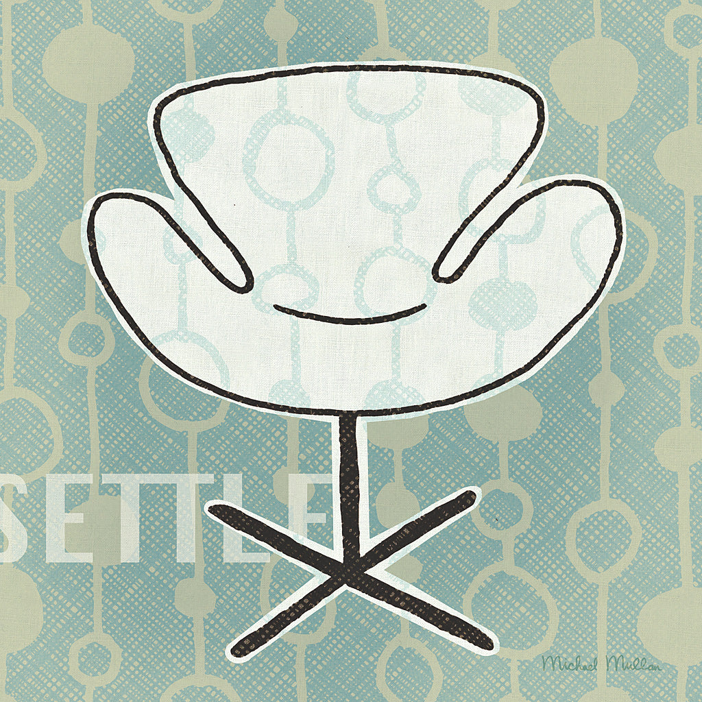 Reproduction of Retro Chair IV Settle by Michael Mullan - Wall Decor Art