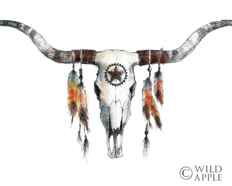 Reproduction of Longhorn Crop by Avery Tillmon - Wall Decor Art