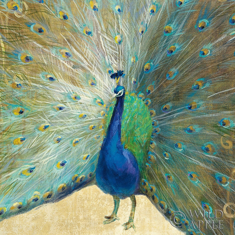 Reproduction of Blue Peacock Cream by Danhui Nai - Wall Decor Art