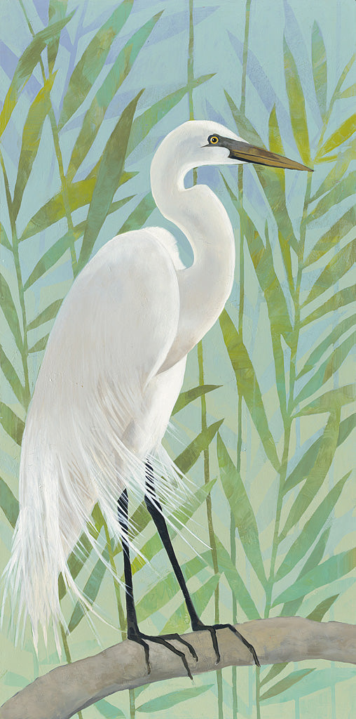 Reproduction of Egret by the Shore I by Kathrine Lovell - Wall Decor Art