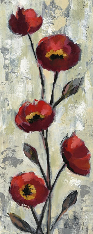 Reproduction of Simple Red Floral II Crop by Silvia Vassileva - Wall Decor Art